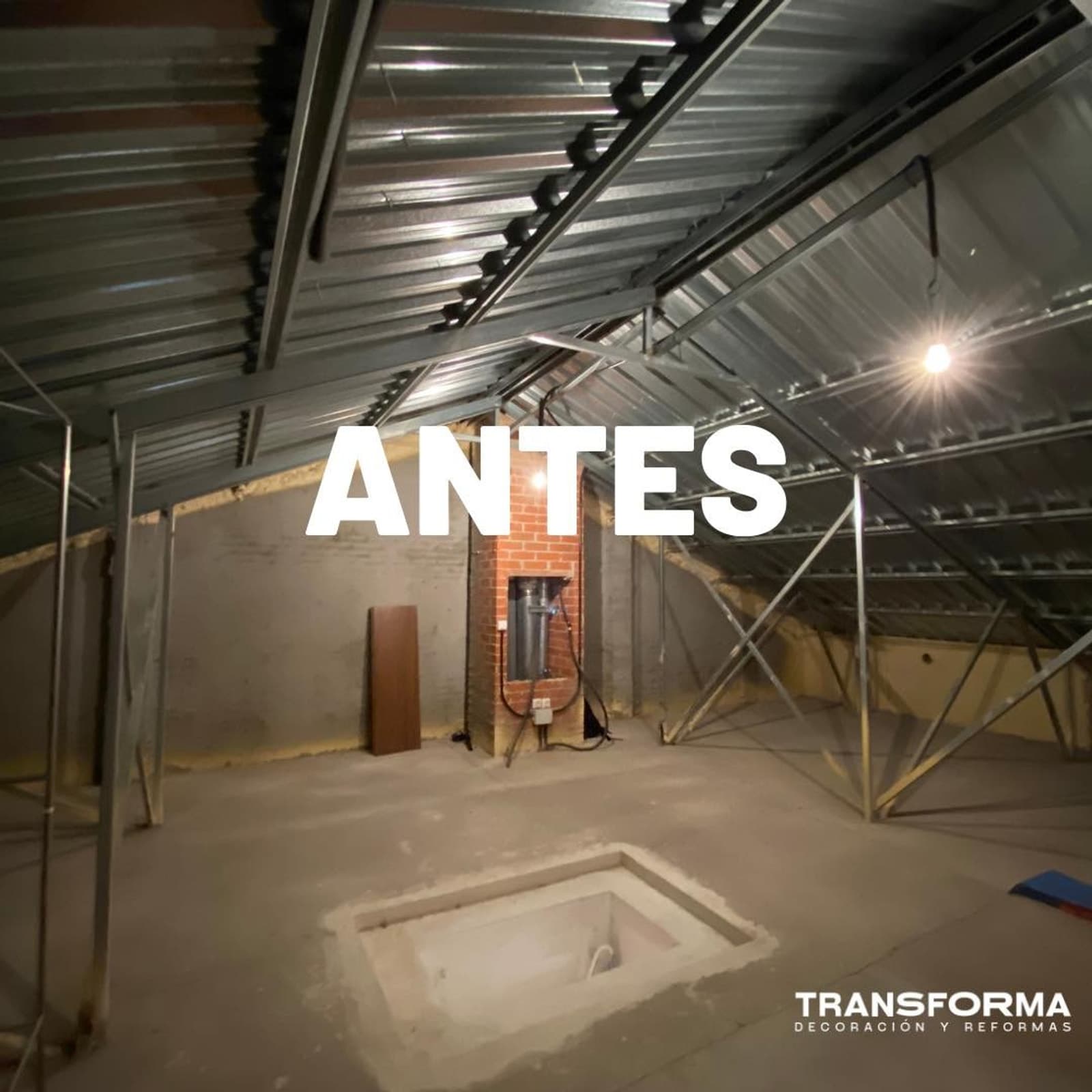 Reforma buhardilla 1 en Madrid — antes y después — antes