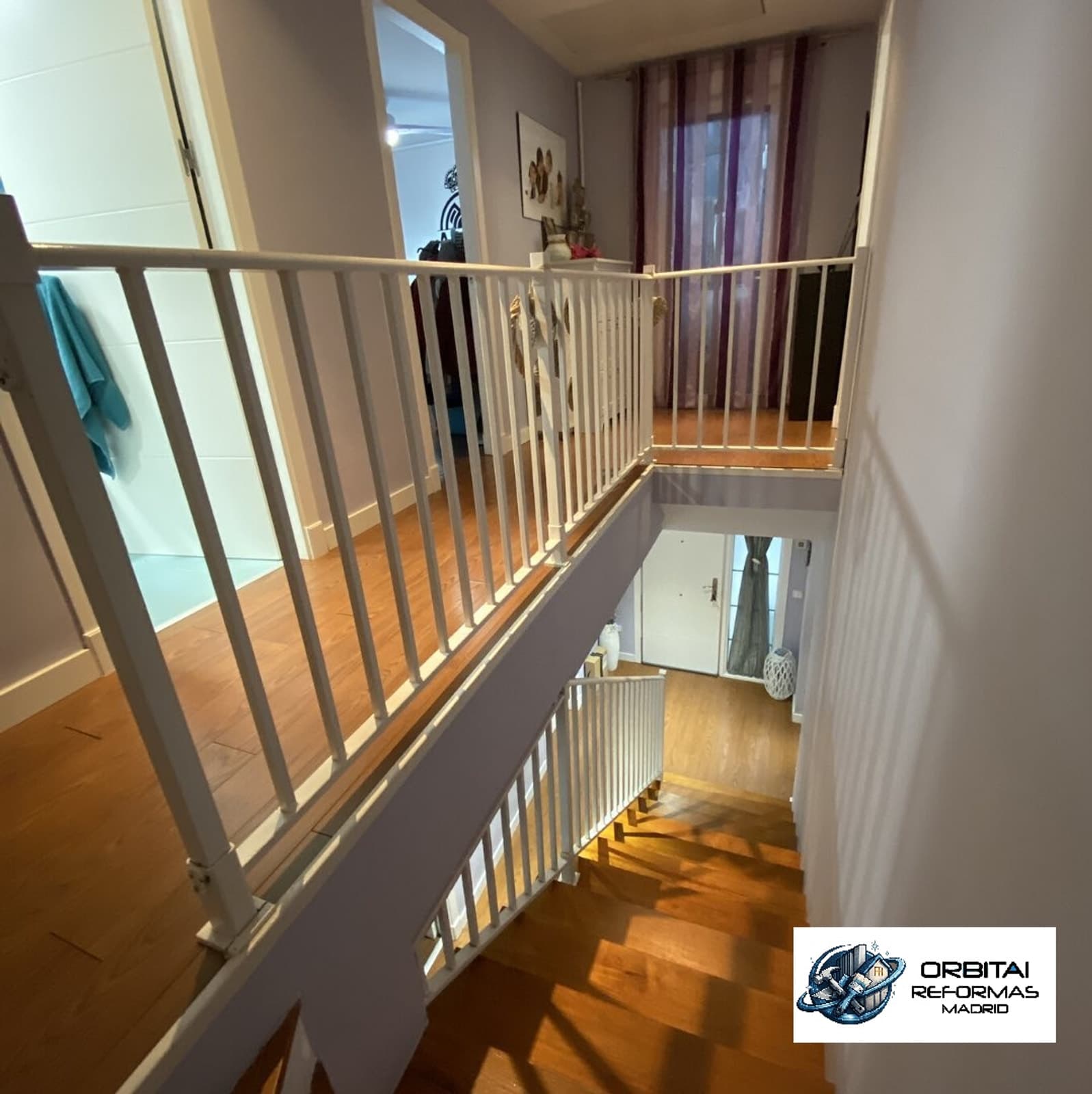 Reforma escaleras 1 en Madrid — antes y después — antes